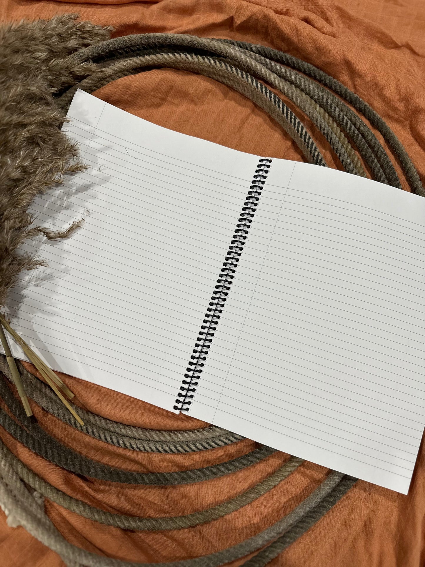 Trippy Saddle Lined Notebook