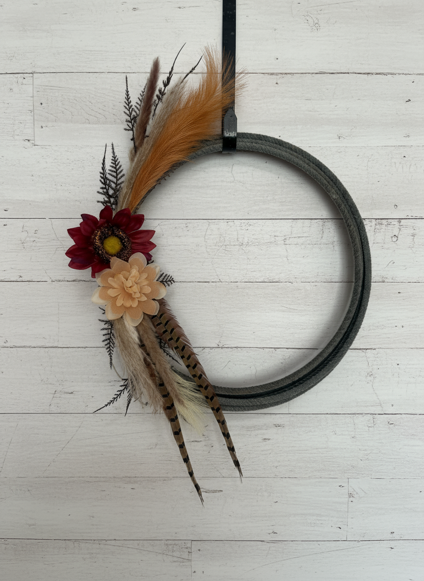 Handmade Western Lariat Rope Wreath