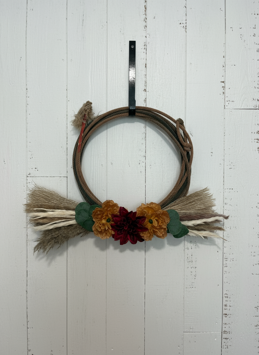 Handmade Western Lariat Rope Wreath