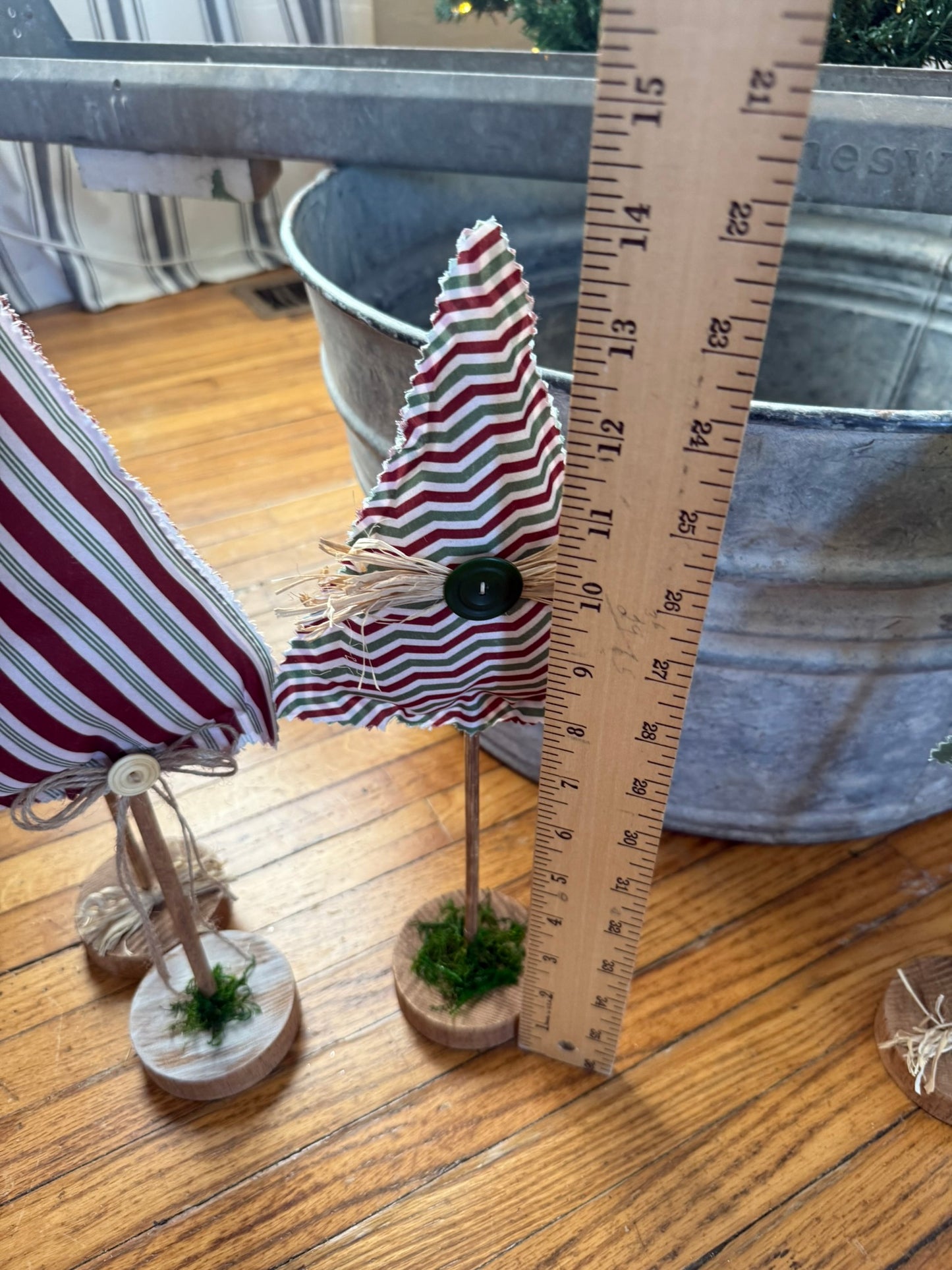 Handmade Fabric Christmas Trees