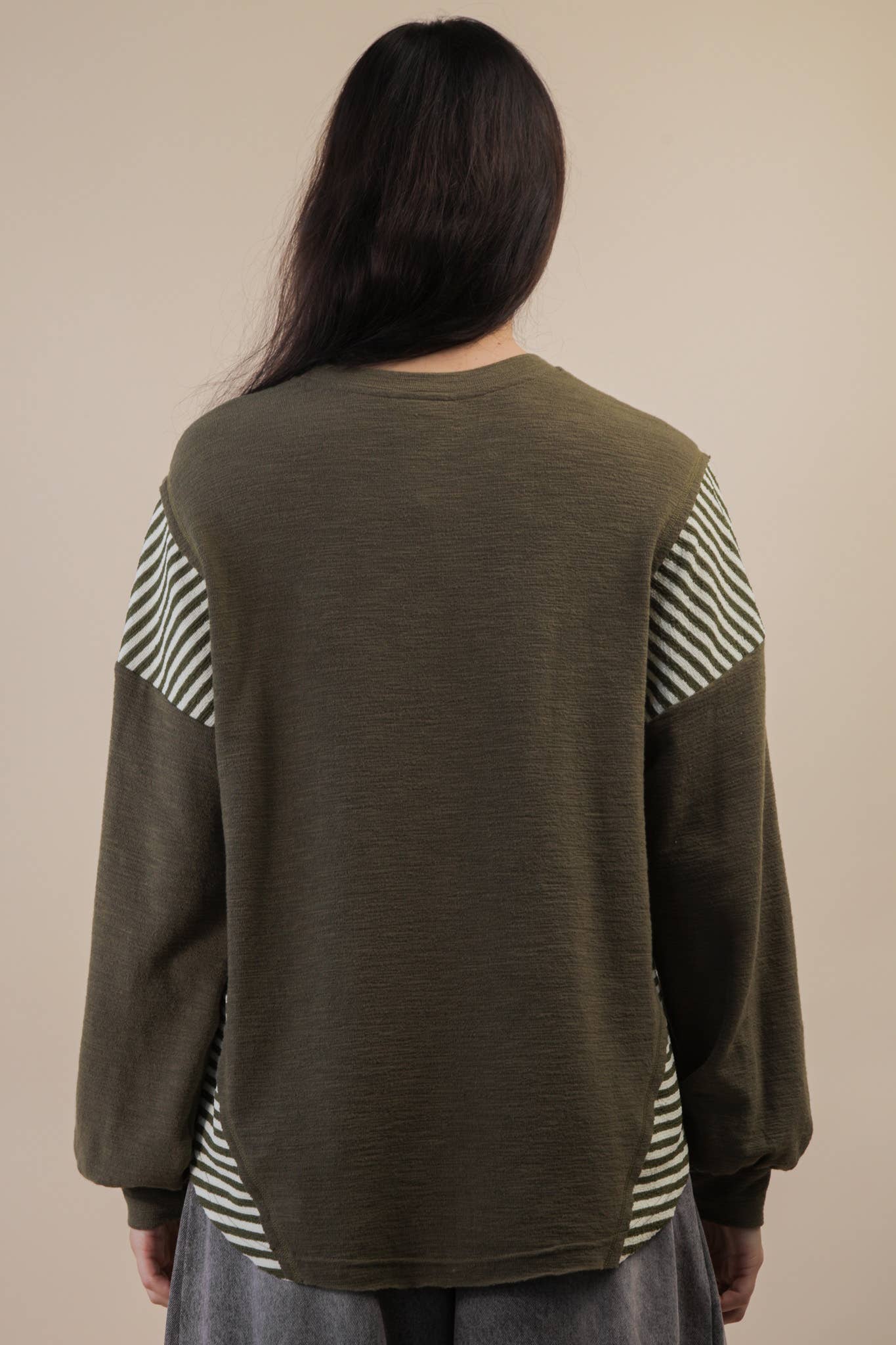 Wild West Cowgirls Graphic Knit Top - Taupe or Olive