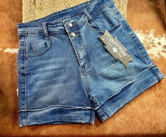 Aztec Denim Shorts - SALE