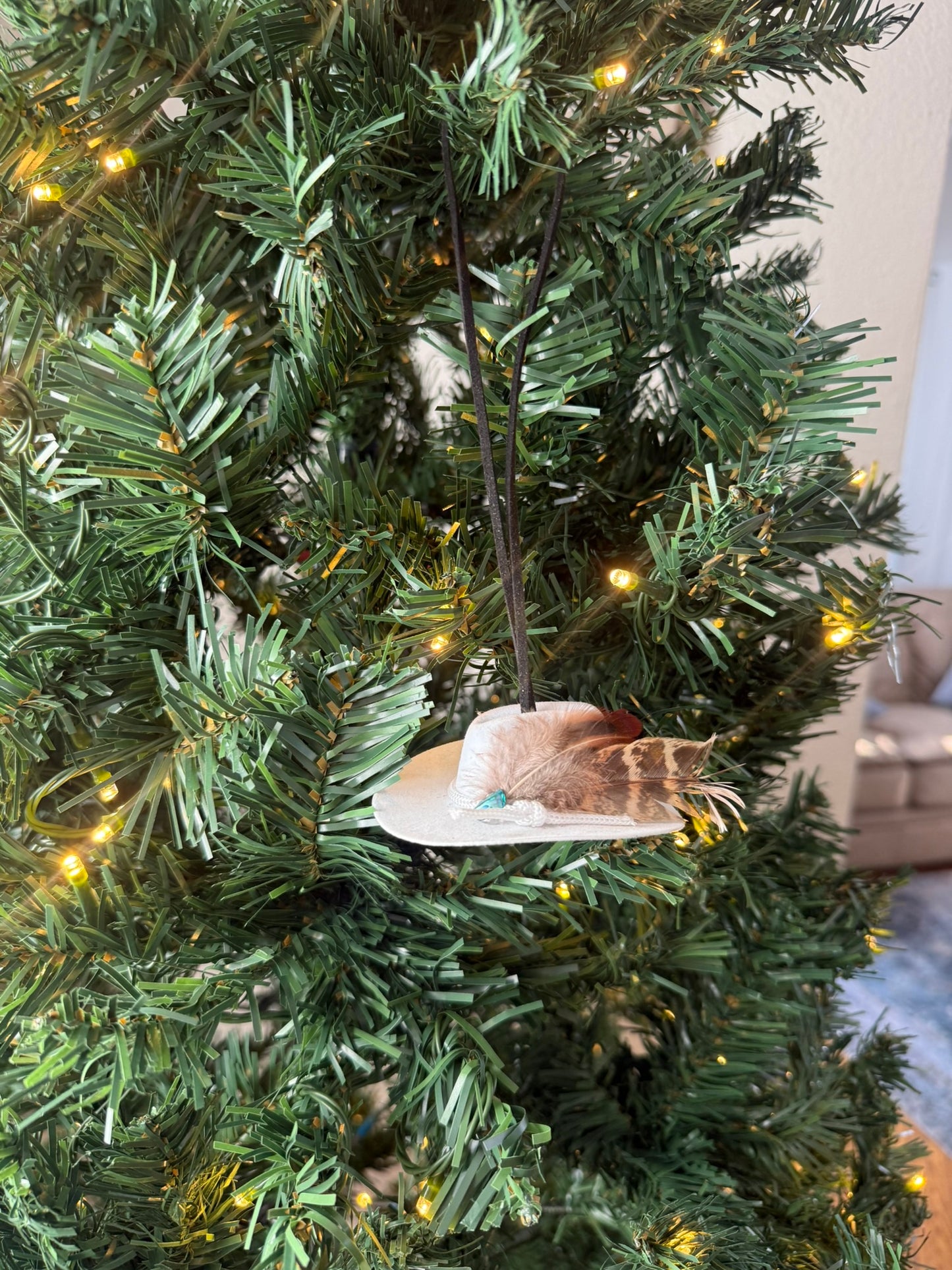 Mini Western Cowboy Hat Ornament