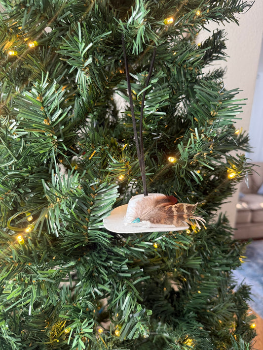 Mini Western Cowboy Hat Ornament