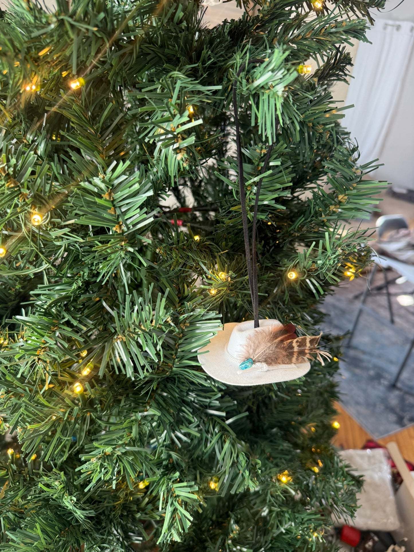 Mini Western Cowboy Hat Ornament