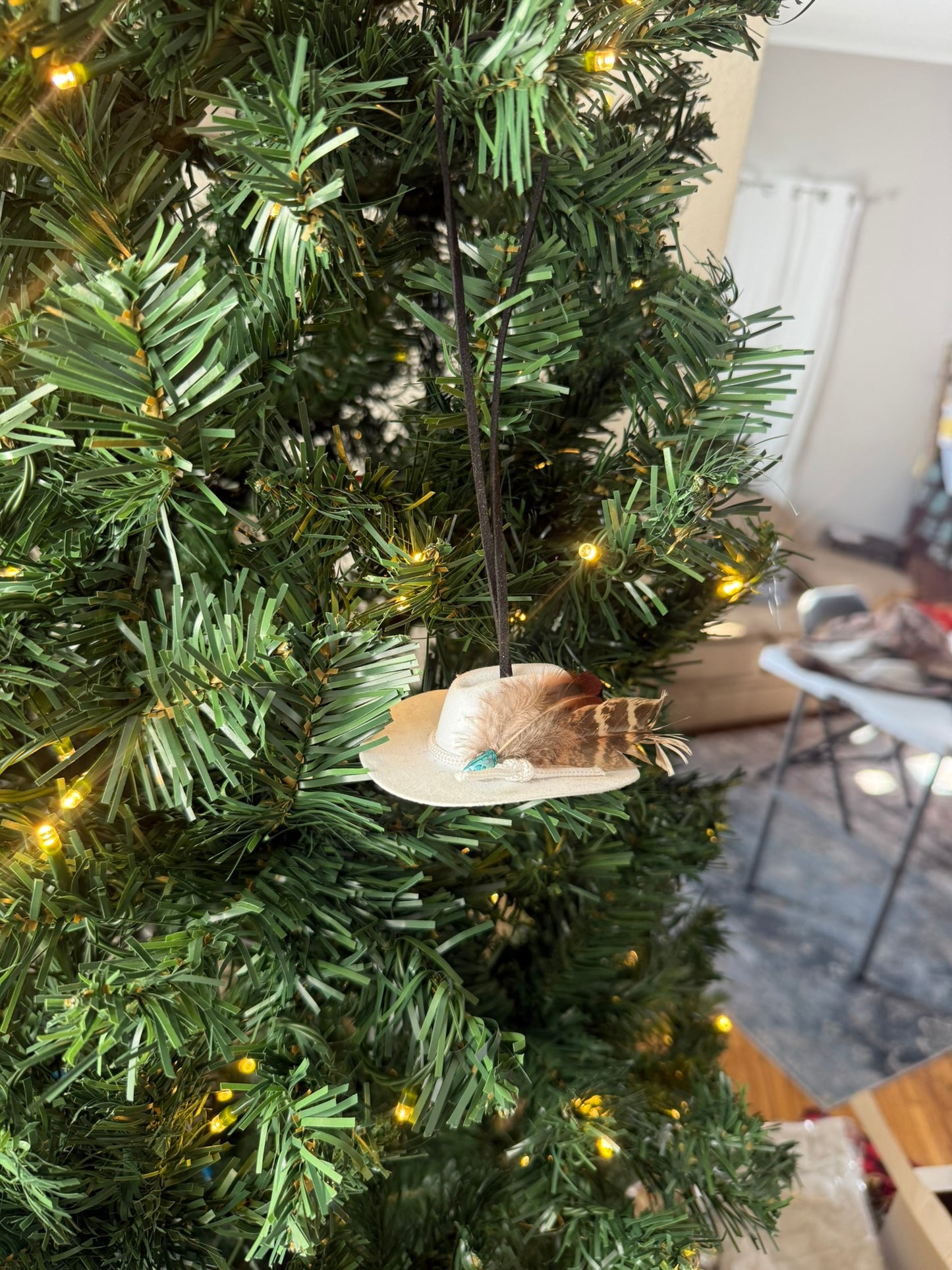 Mini Western Cowboy Hat Ornament