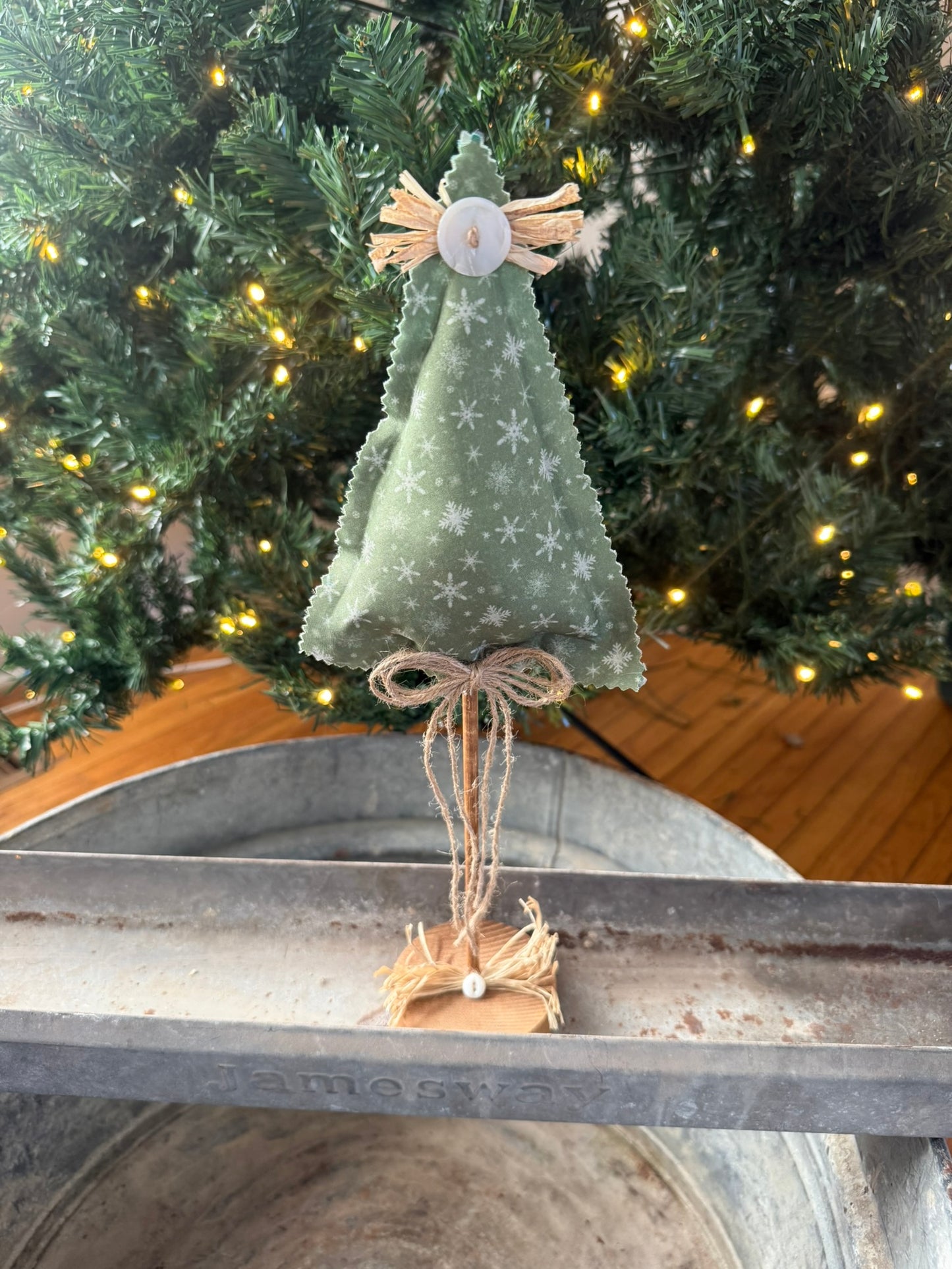 Handmade Fabric Christmas Trees