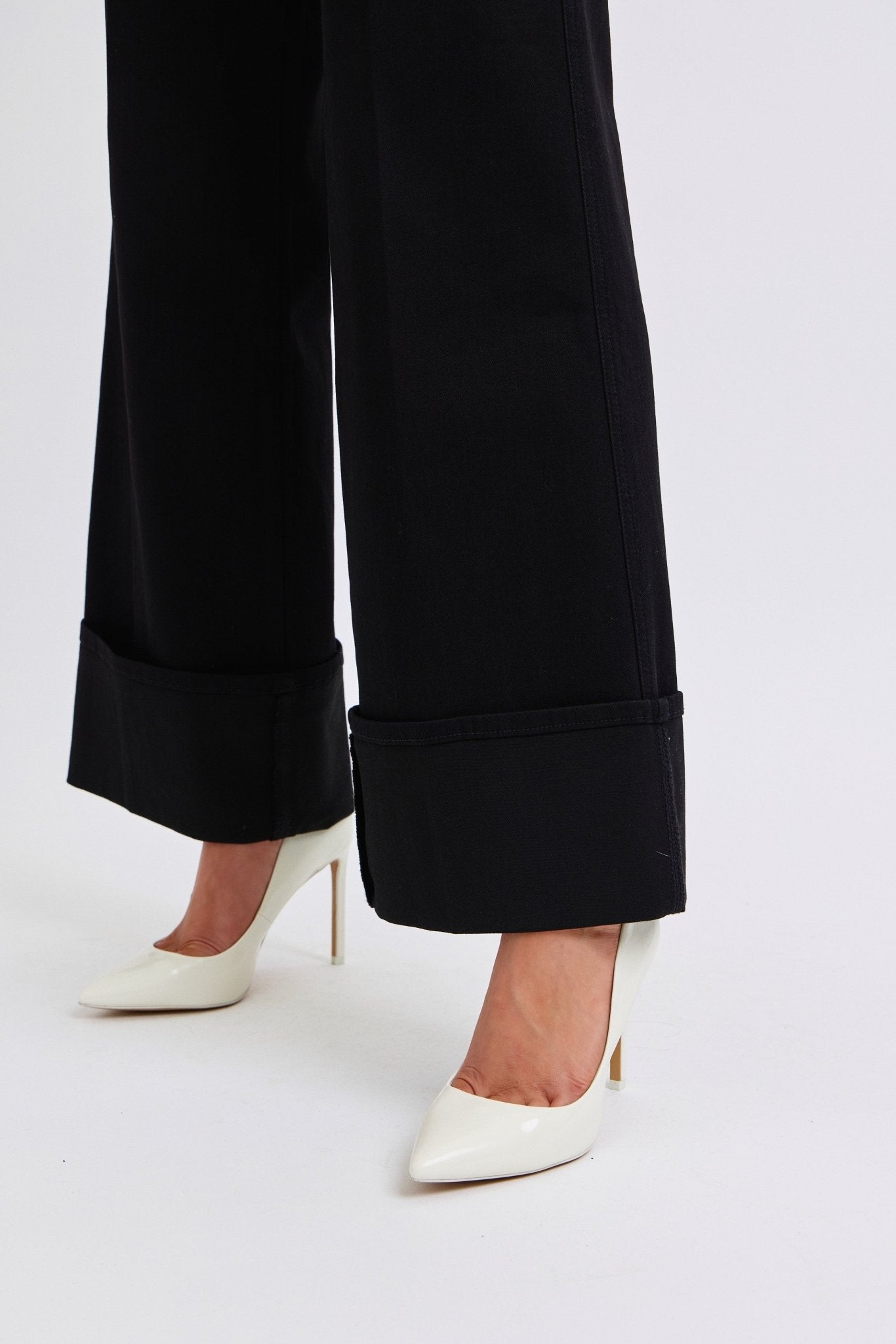 Judy Blue Black Retro Wide Cuffed Leg Jean - size 5 and 9 remains