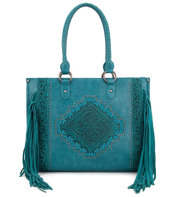 Montana West Tool Fringe Collection Concealed Carry Wide Tote